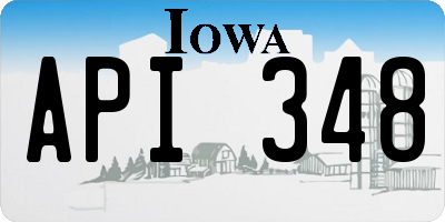 IA license plate API348