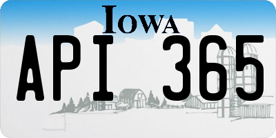 IA license plate API365