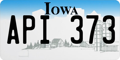 IA license plate API373