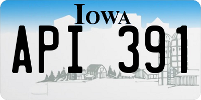 IA license plate API391