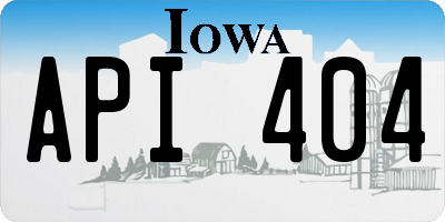 IA license plate API404