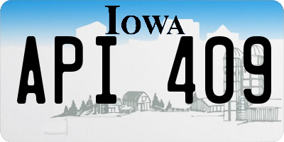 IA license plate API409