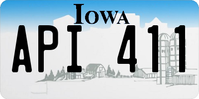 IA license plate API411