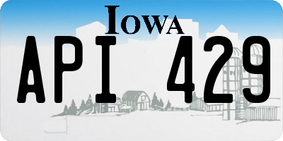 IA license plate API429