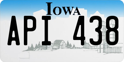IA license plate API438