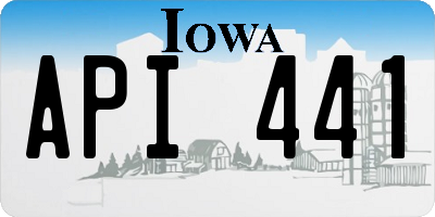 IA license plate API441