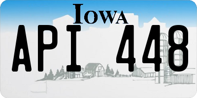 IA license plate API448