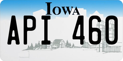 IA license plate API460