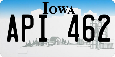 IA license plate API462