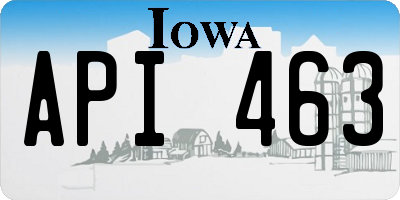 IA license plate API463