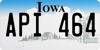 IA license plate API464