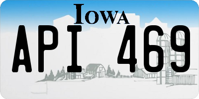 IA license plate API469