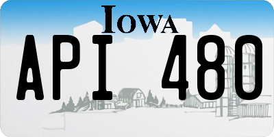 IA license plate API480