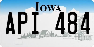 IA license plate API484