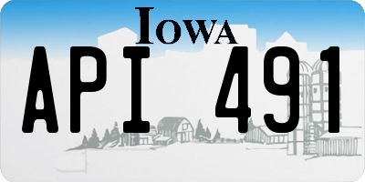 IA license plate API491