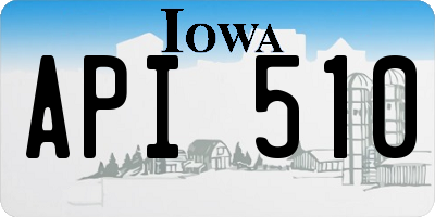 IA license plate API510