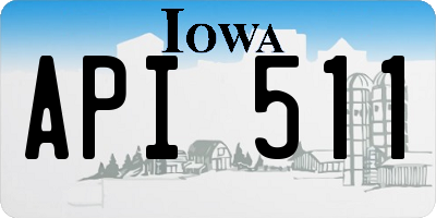 IA license plate API511