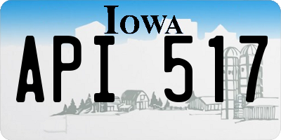 IA license plate API517