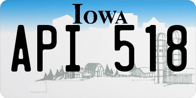 IA license plate API518