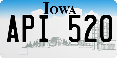 IA license plate API520