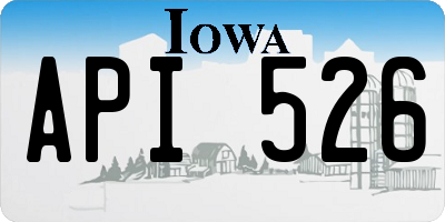 IA license plate API526