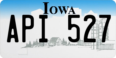 IA license plate API527