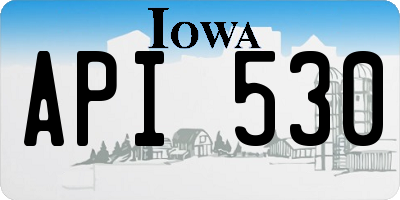 IA license plate API530