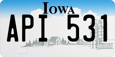 IA license plate API531