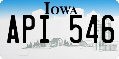 IA license plate API546