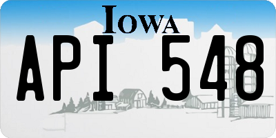 IA license plate API548