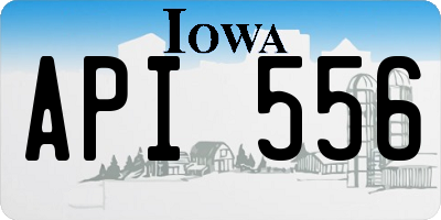 IA license plate API556