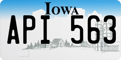 IA license plate API563