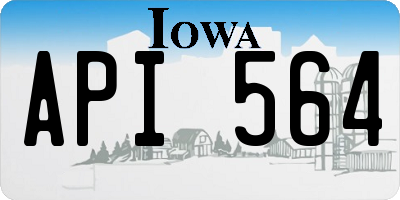 IA license plate API564