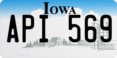 IA license plate API569