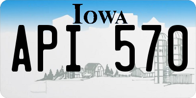 IA license plate API570