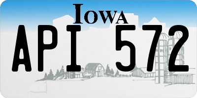 IA license plate API572