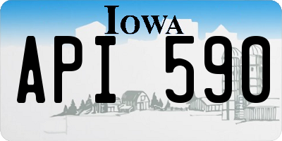 IA license plate API590