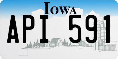 IA license plate API591