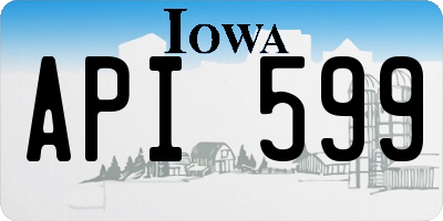 IA license plate API599