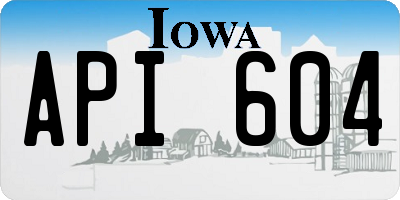 IA license plate API604