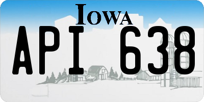 IA license plate API638