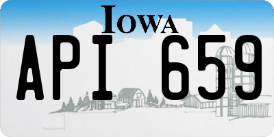 IA license plate API659