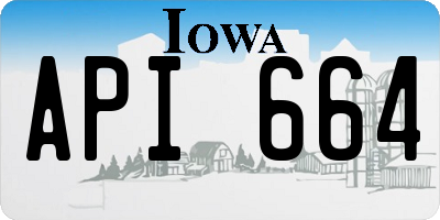 IA license plate API664