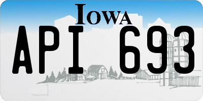 IA license plate API693