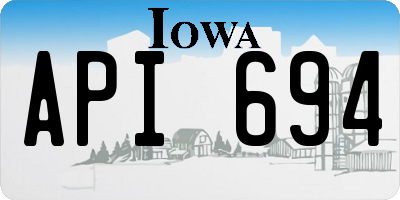 IA license plate API694
