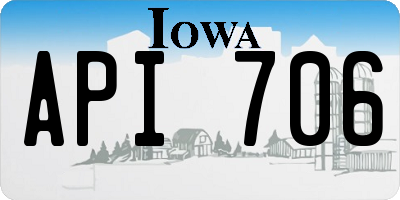 IA license plate API706