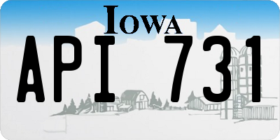 IA license plate API731