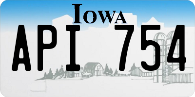 IA license plate API754