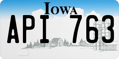 IA license plate API763