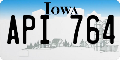 IA license plate API764